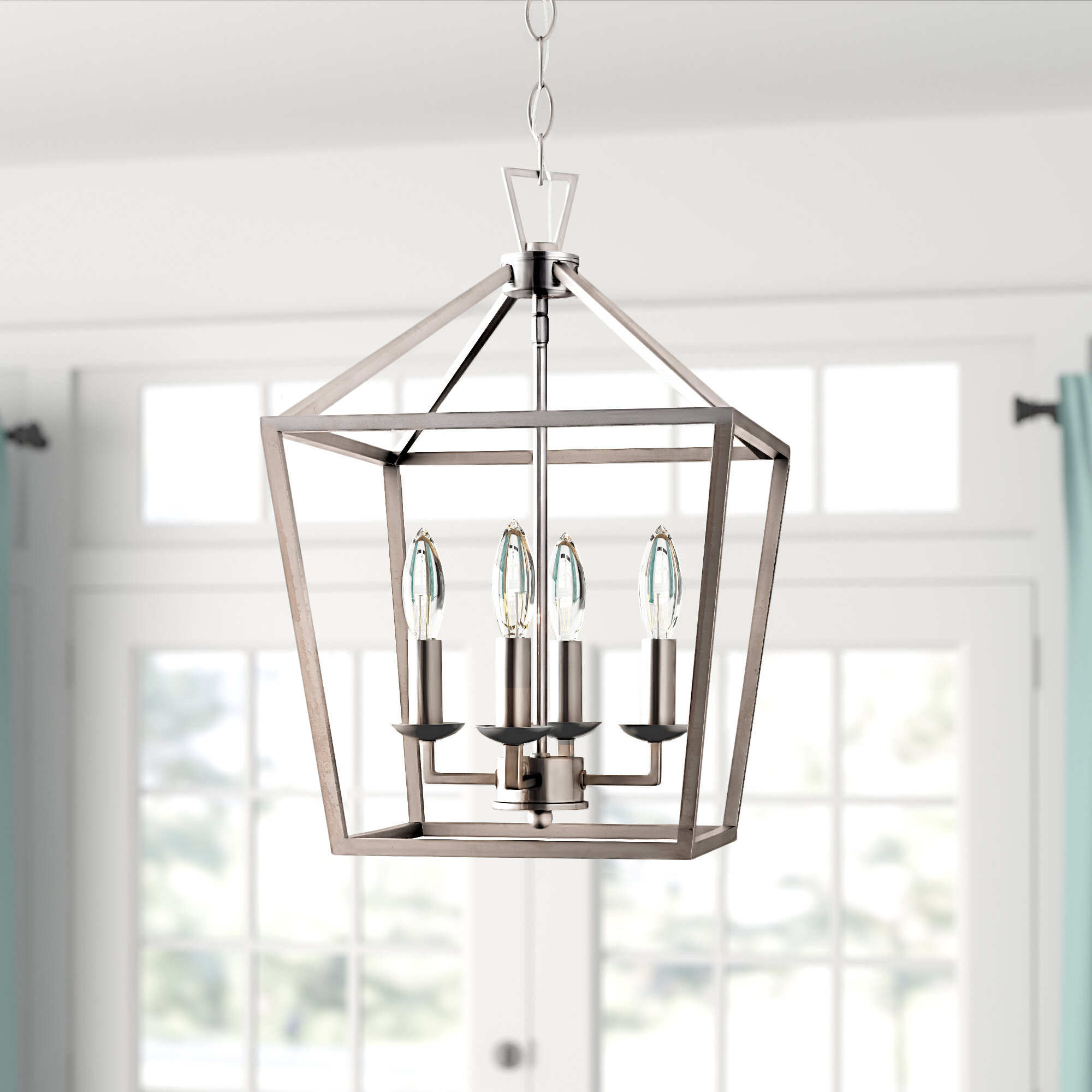 carmen 6 light geometric pendant
