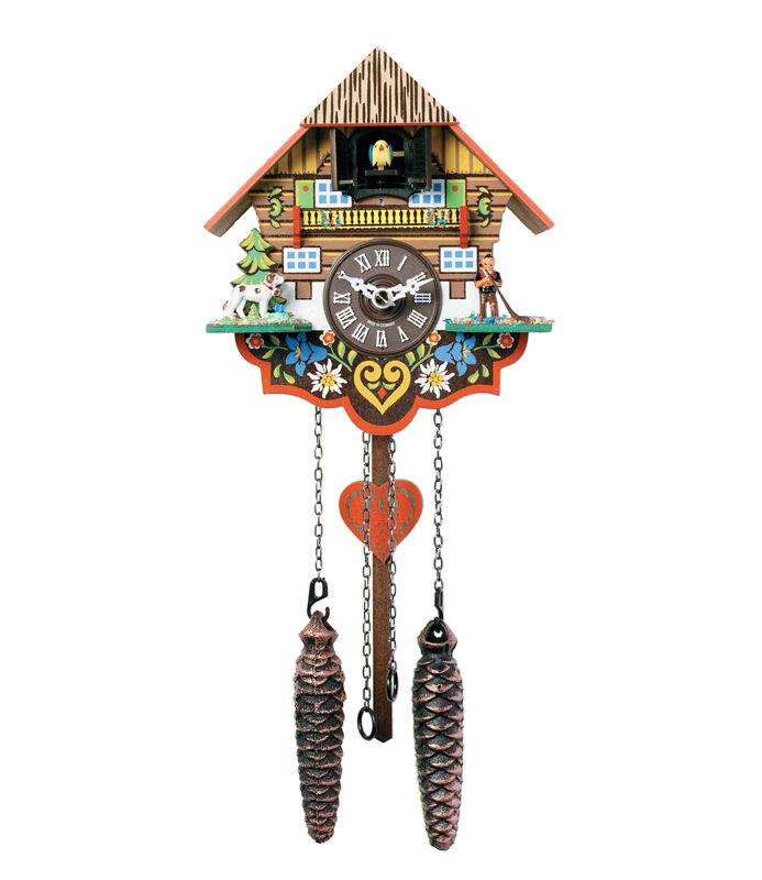 Alexander Taron Roman Numeral Chime Quartz Cuckoo Wall Clock