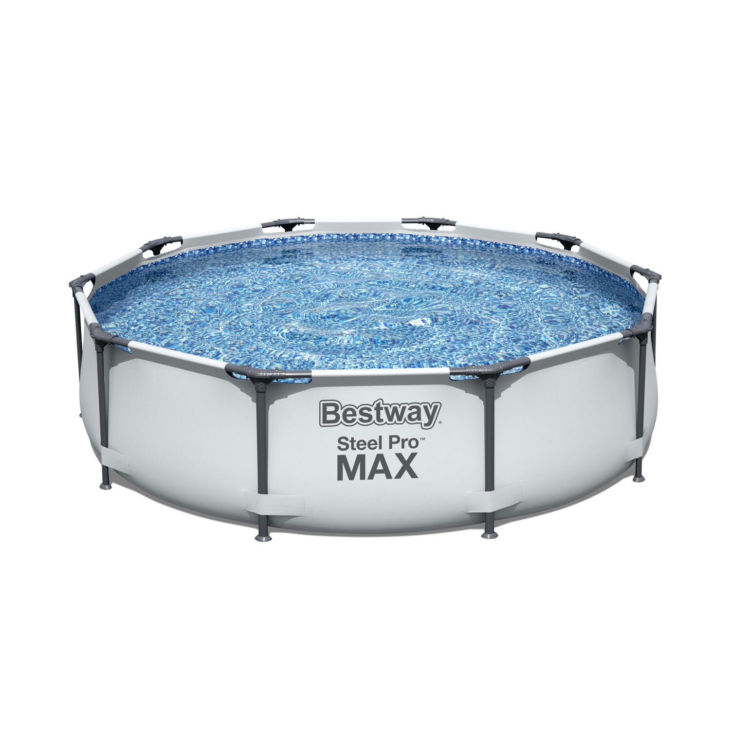 Beschuldiging temperatuur conversie Bestway 10' x 30" Steel Pro Frame Max Round Above Ground Swimming Pool with  Pump & Reviews | Wayfair