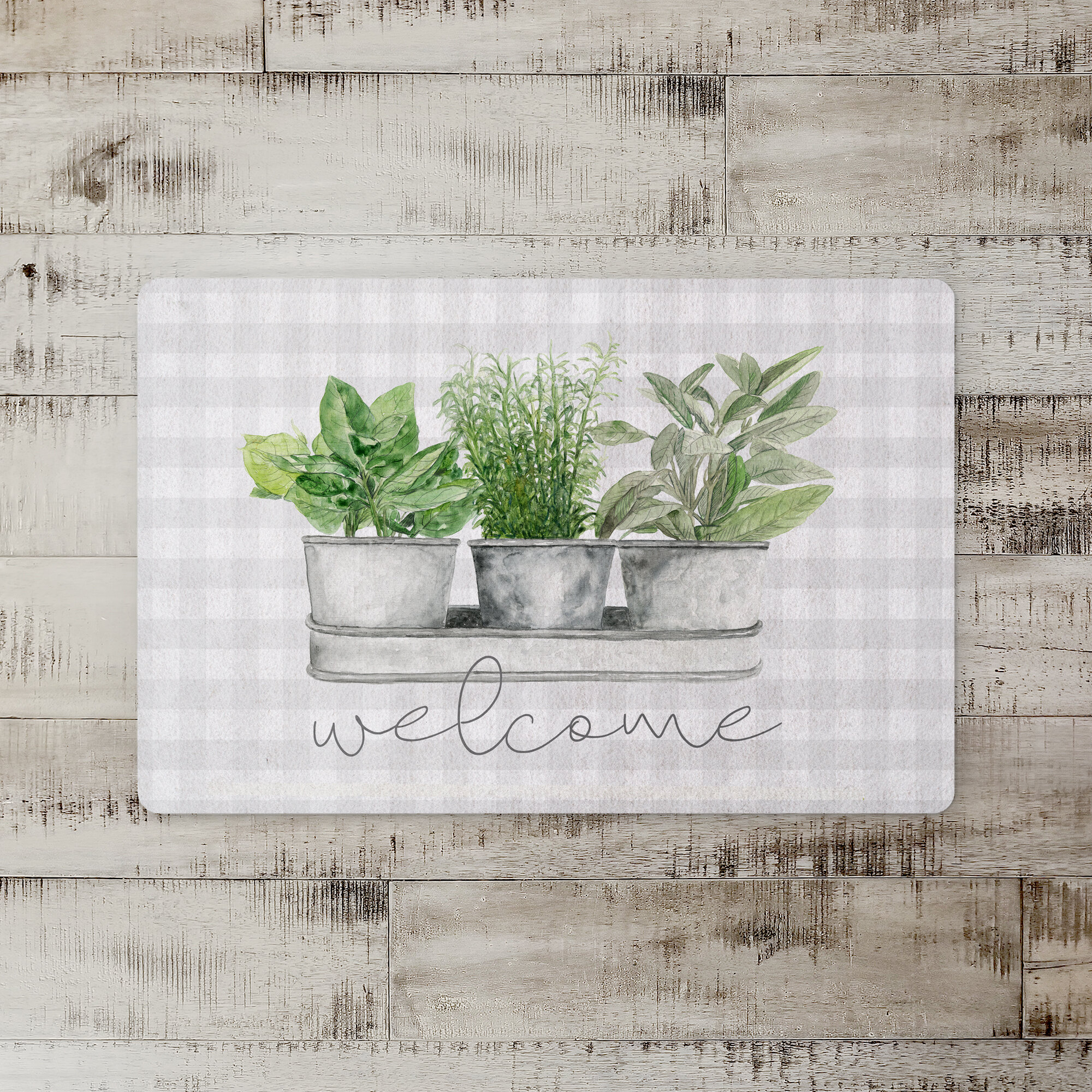 Gracie Oaks Venlo Potted Herbs Kitchen Mat Wayfair   Venlo Potted Herbs Kitchen Mat 