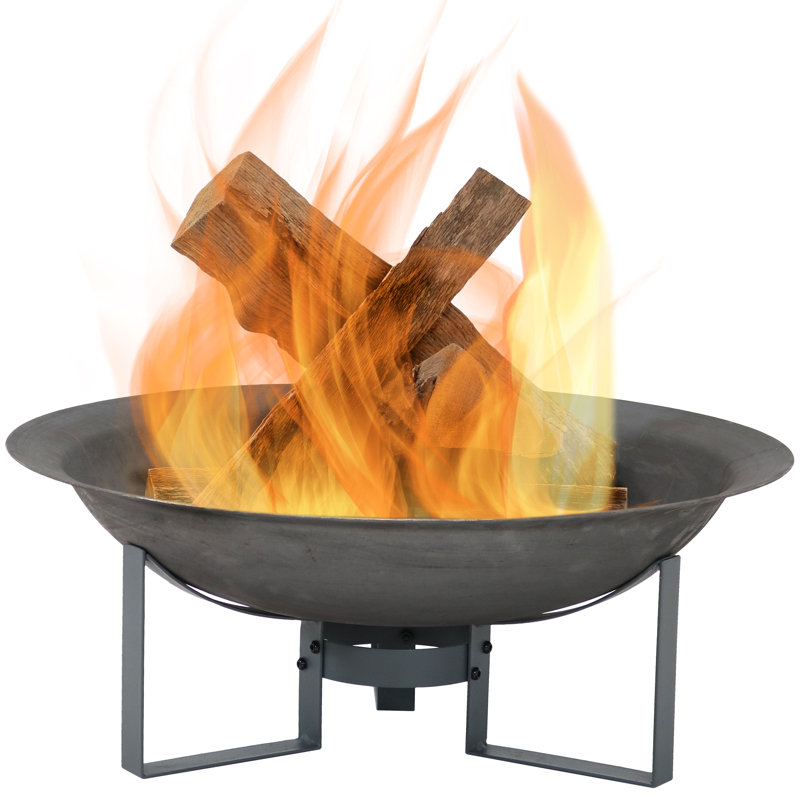 Union Rustic Buendia Rustic Bowl Cast Iron Wood Burning Fire Pit