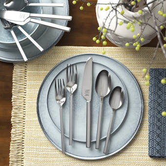 Atlas Mirror 20 Piece 18 10 Stainless Steel Flatware Set Service For 4 Reviews Joss Main