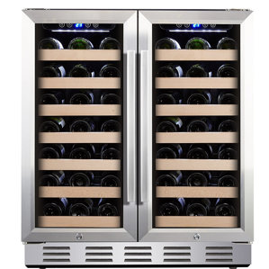 66 Bottle Dual Zone Built-in Wine Cooler by Kala..