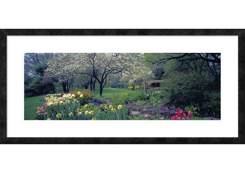 Global Gallery Country Garden Old Westbury Gardens Long Island By Richard Berenholtz Framed Photographic Print Wayfair