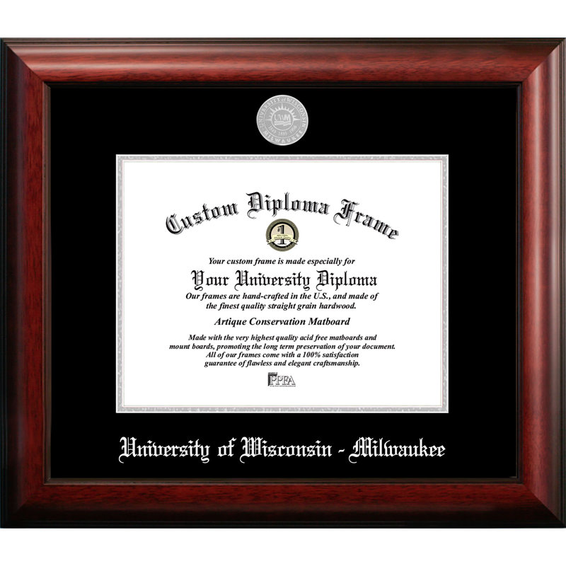 Campus Images University Of Wisconsin Milwaukee Embossed Diploma Picture Frame Wayfair