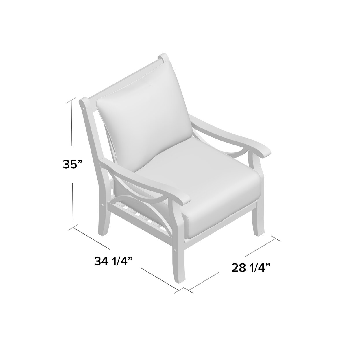 Birch Lane™ Brunswick Teak Patio Chair with Cushions & Reviews | Wayfair