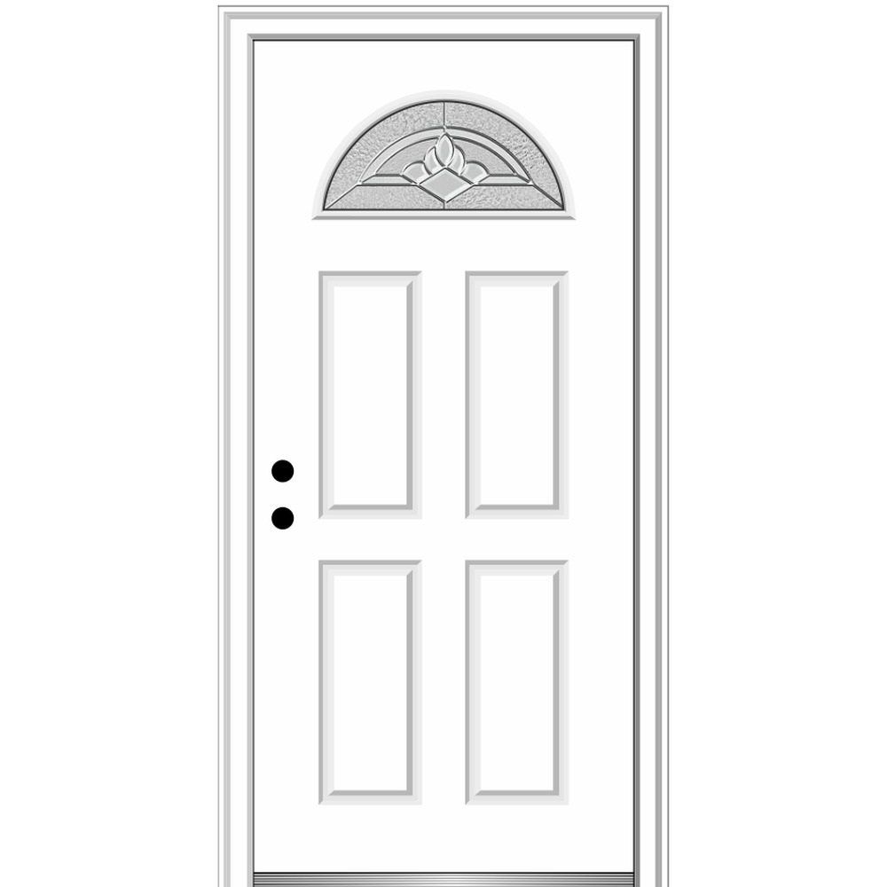 Verona Home Design Grace Fiberglass Prehung Front Entry Door Wayfair