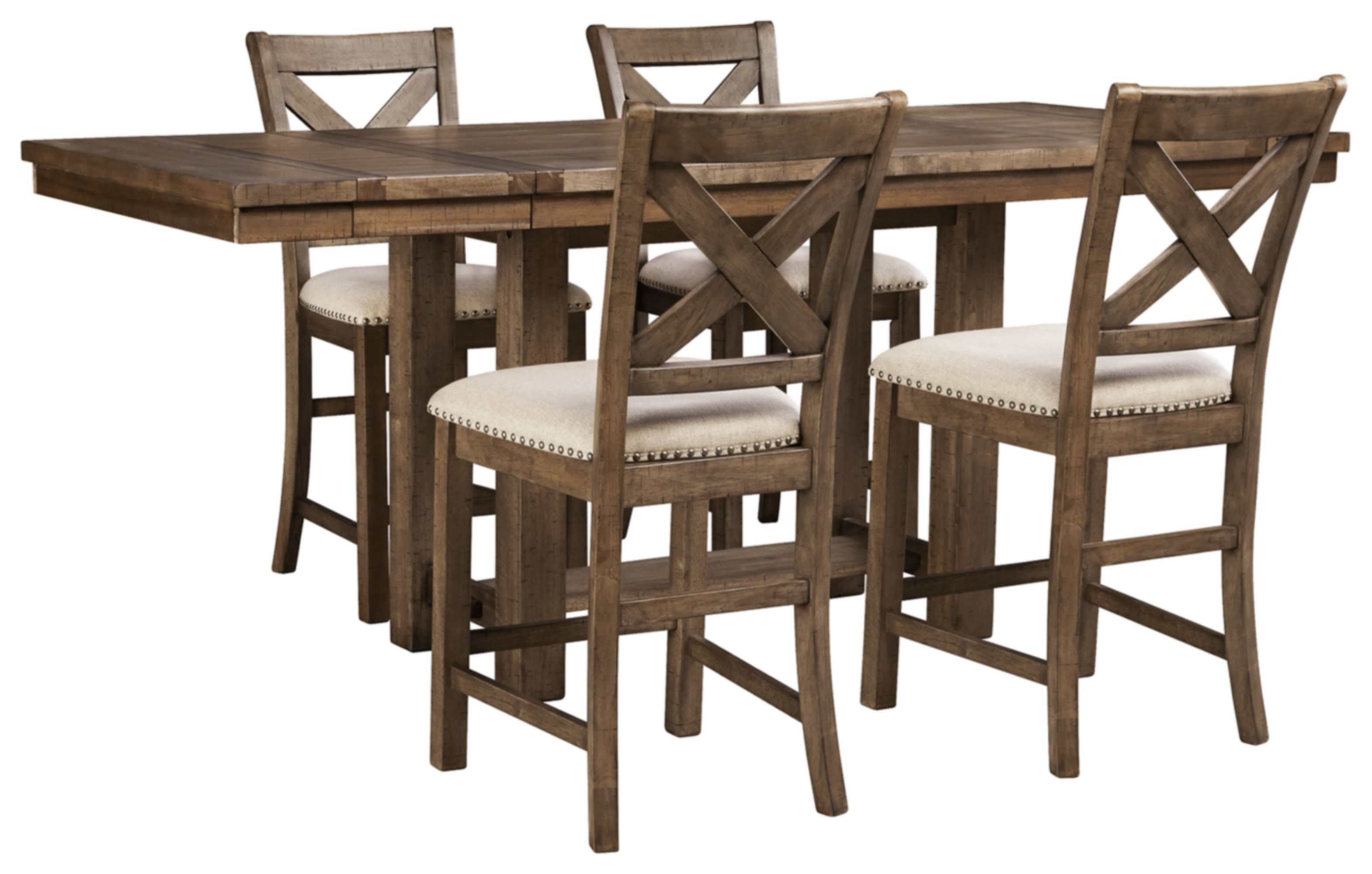 Gracie Oaks Goulven Bar Height Drop Leaf Dining Set & Reviews Wayfair