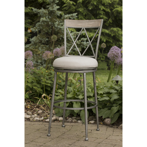 August Grove Allain Bar Counter Swivel Indoor Outdoor Stool