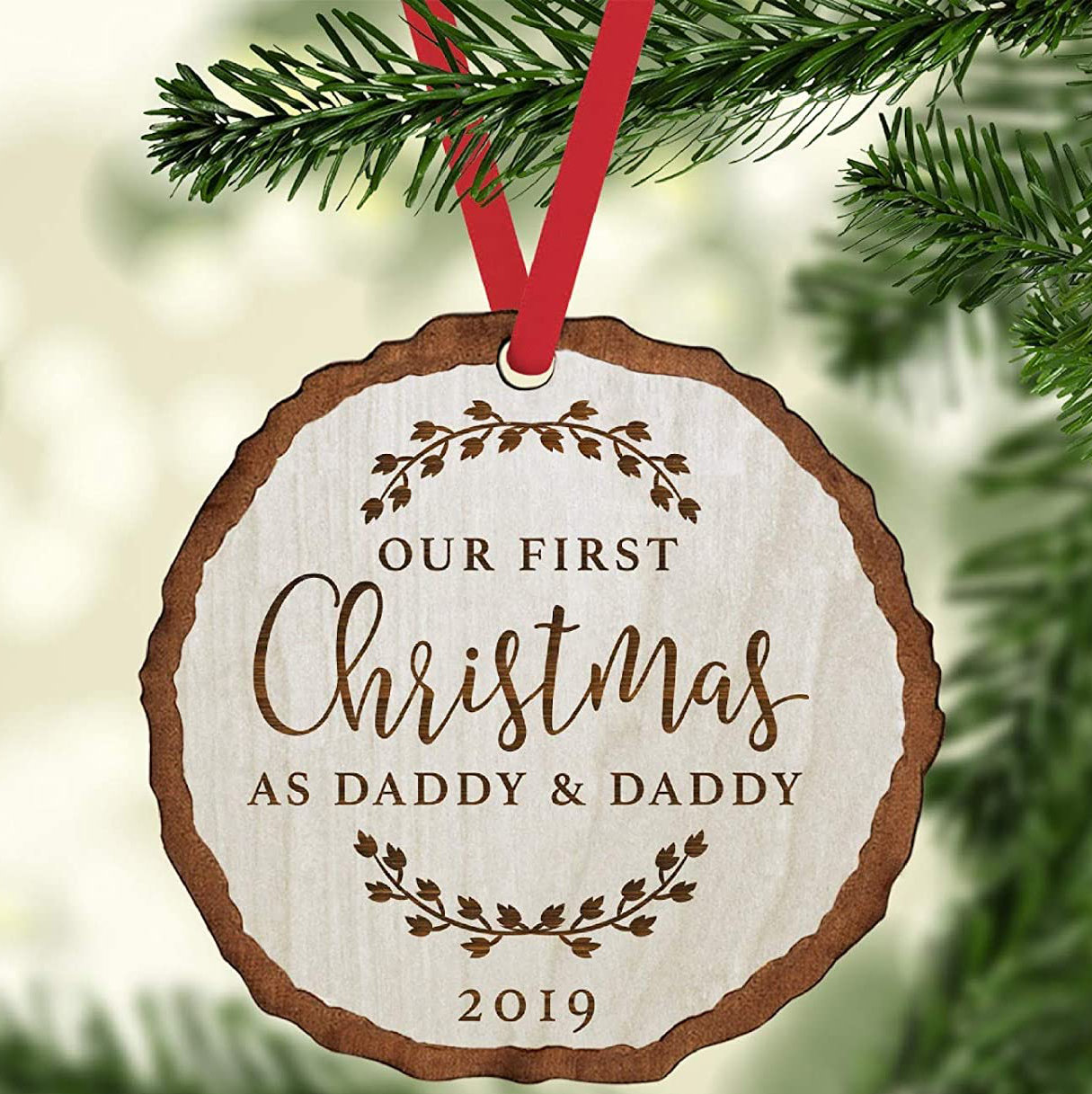 first christmas as daddy ornament