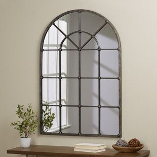 Farmhouse Rustic Arch Crowned Top Wall Mirrors Birch Lane