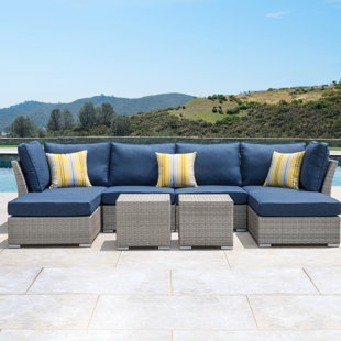 Go to store & view more images Grijalva 8 Piece Rattan Sectional Seating Group with Cushions by Orren Ellis