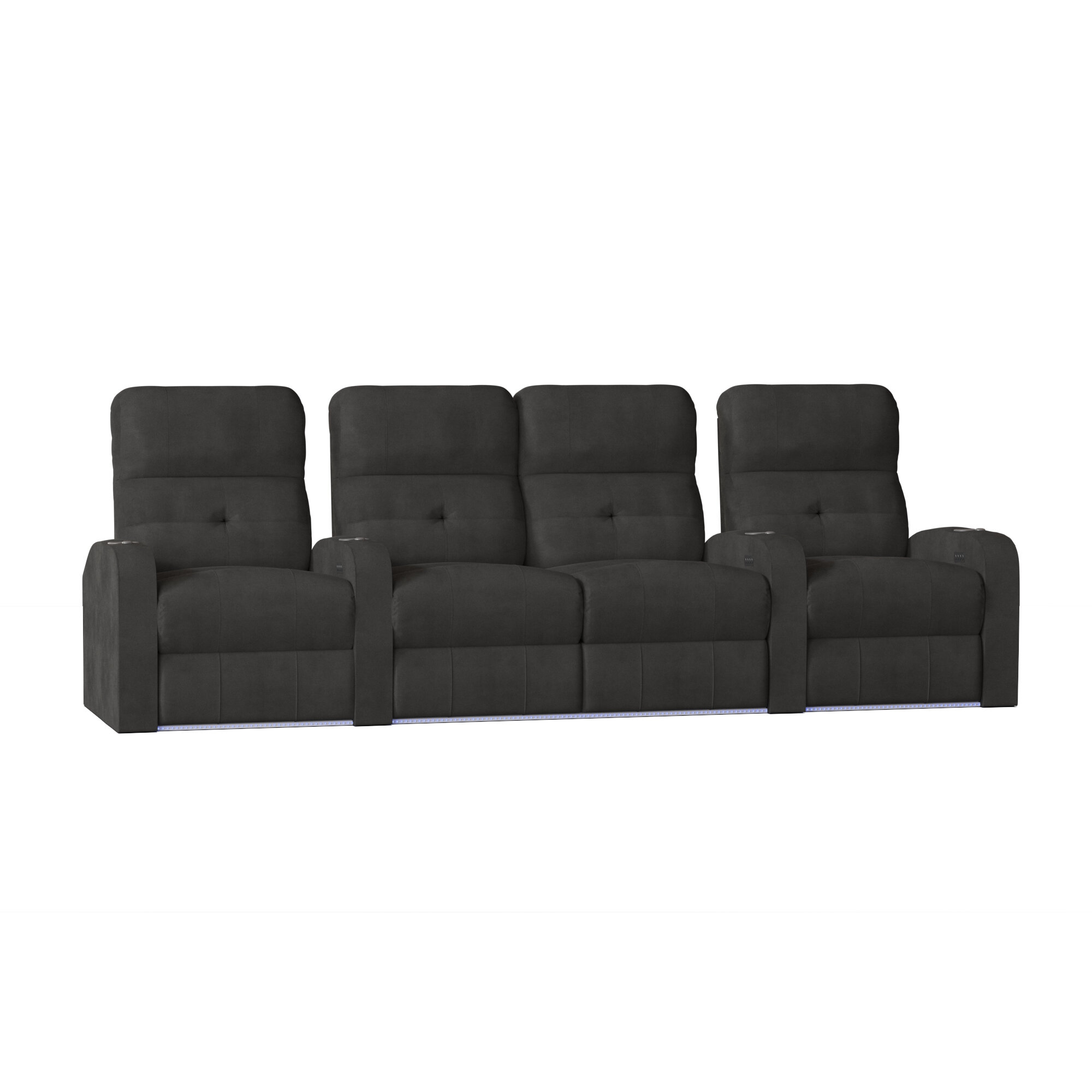 Latitude Run® 112'' Wide Home Theater Seating with Cup Holder | Wayfair