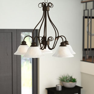 Go to store & view more images Ambrose 5-Light Shaded Chandelier by Darby Home Co