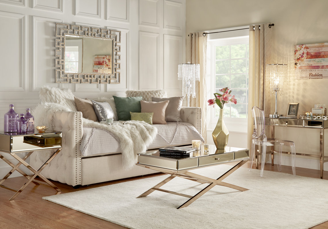 House Of Hampton Ghislain Daybed With Trundle Reviews Wayfair Ghislain Daybed With Trundle