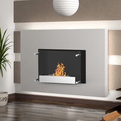 Orren Ellis Skandar Ventless Wall Mounted Bio Ethanol Fireplace