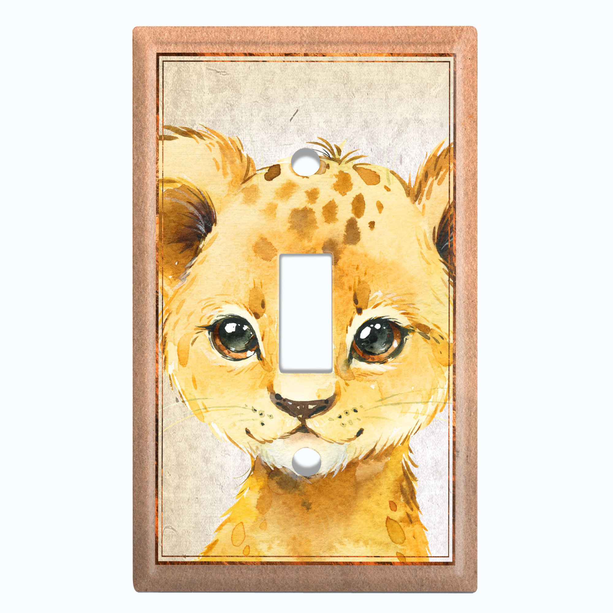 WorldAcc Cute Animal Tiger Baby 1-Gang Toggle Light Switch Wall Plate ...