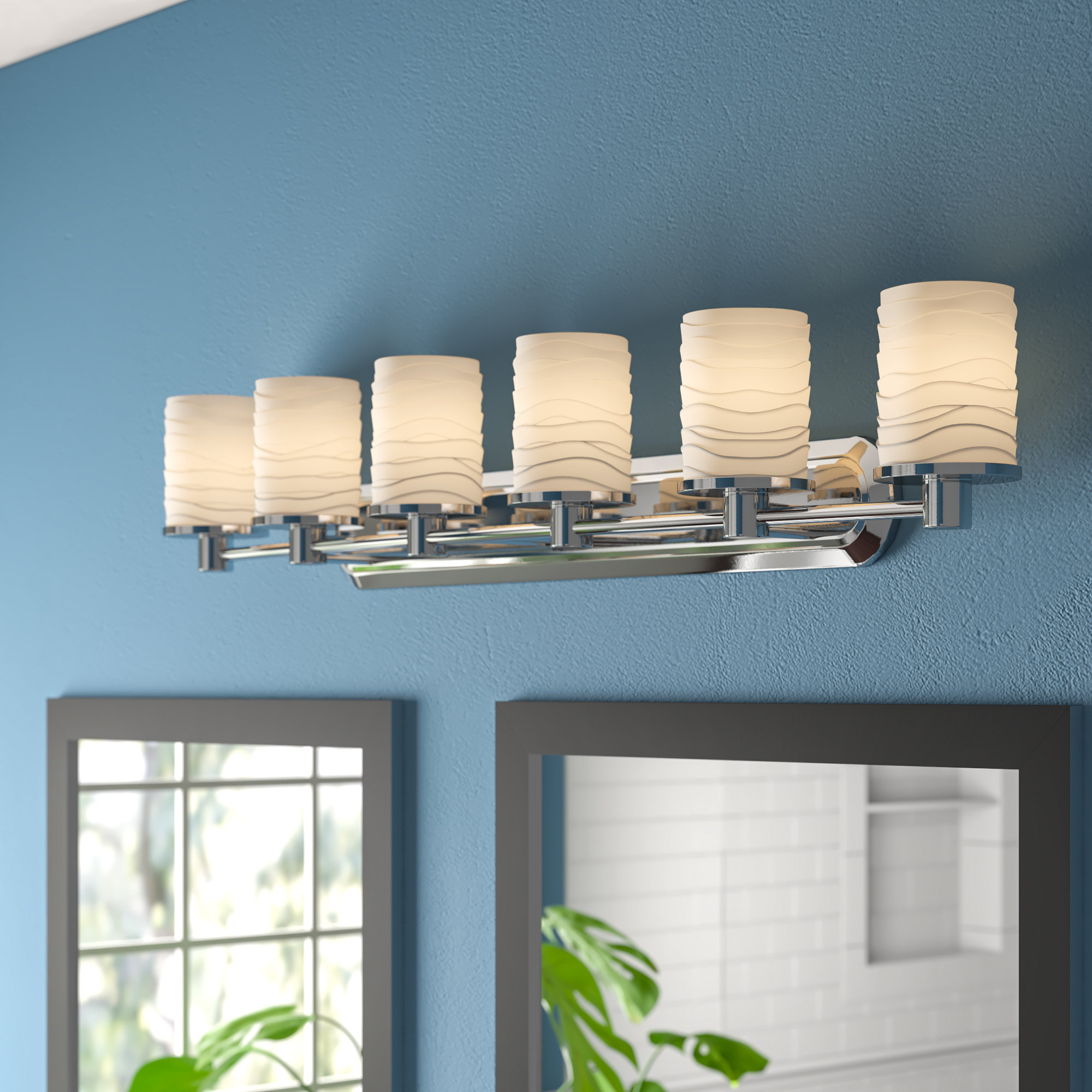 Jaoquim 4 Light Cylinder w/ Flat Rim Bath Vanity Light Jaoquim 4 Light Cylinder w/ Flat Rim Bath Vanity Light