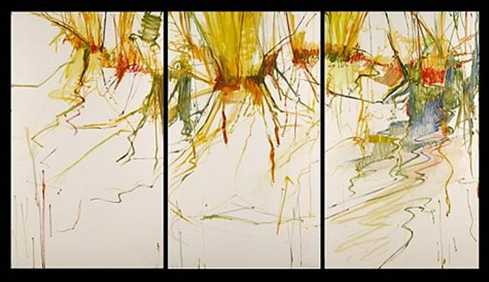 'Colorful Seasons' 3 Piece Framed Painting on Wrapped Canvas Set
