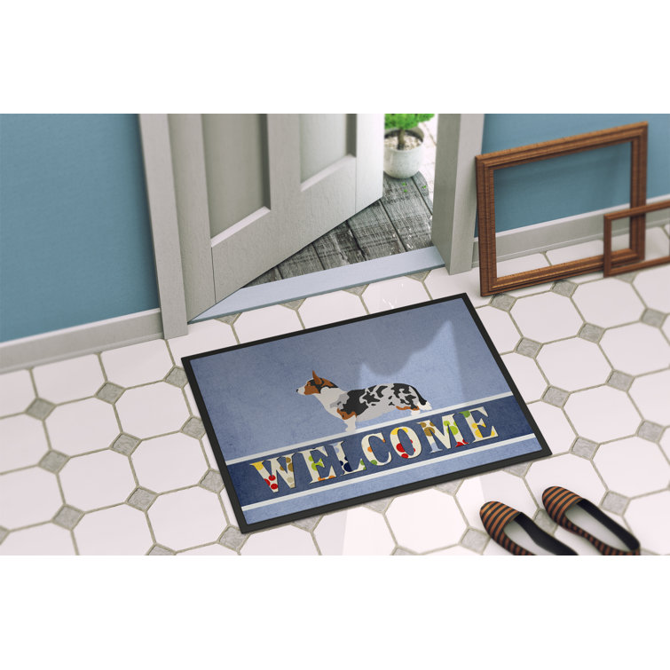 corgi welcome mat