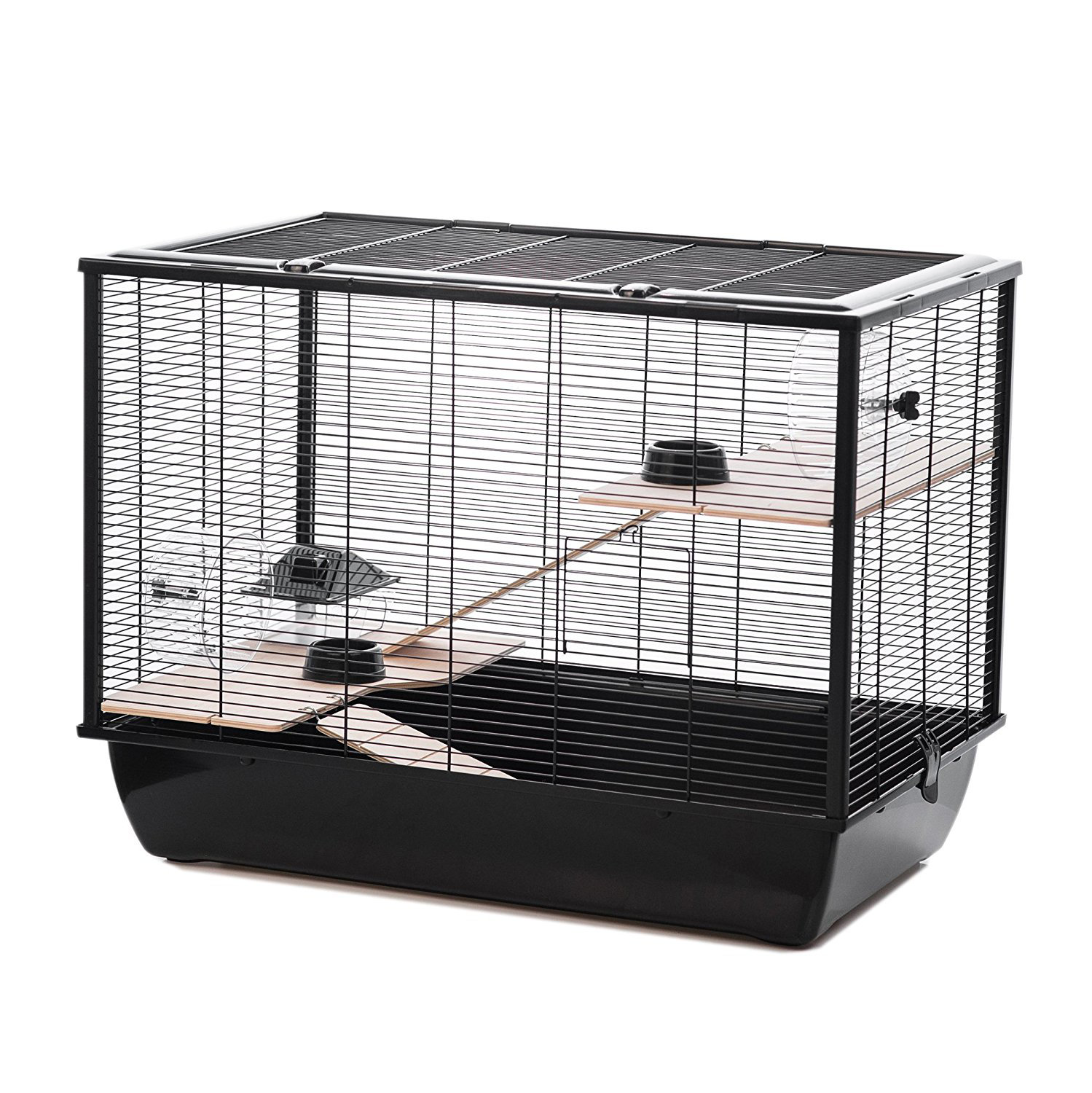 black hamster cage