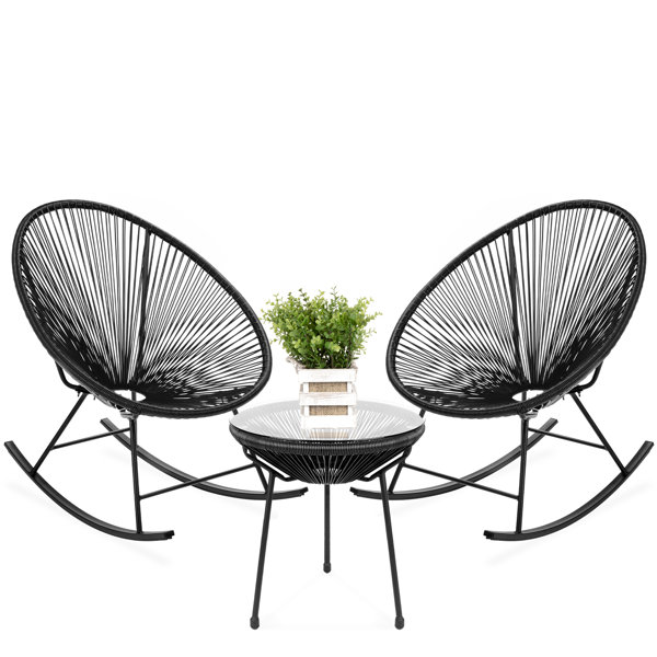 Best Choice Products 3-Piece All-Weather Patio Woven Rope ...