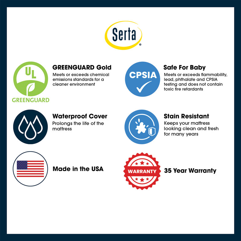 serta nightstar standard support crib mattress