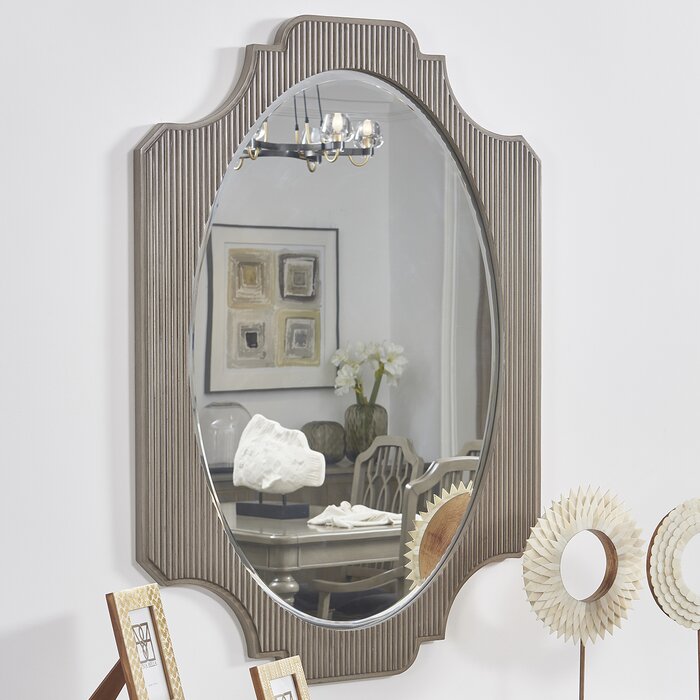 Ophelia Co Kazuko Fluted French Country Beveled Dresser Mirror