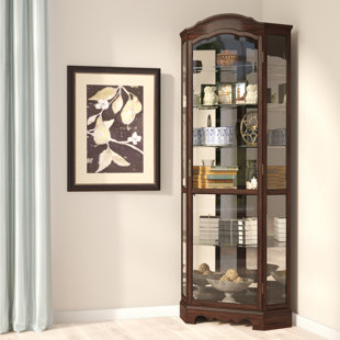 Go to store & view more images Darby Home Co Ferron Lighted Corner Curio Cabinet