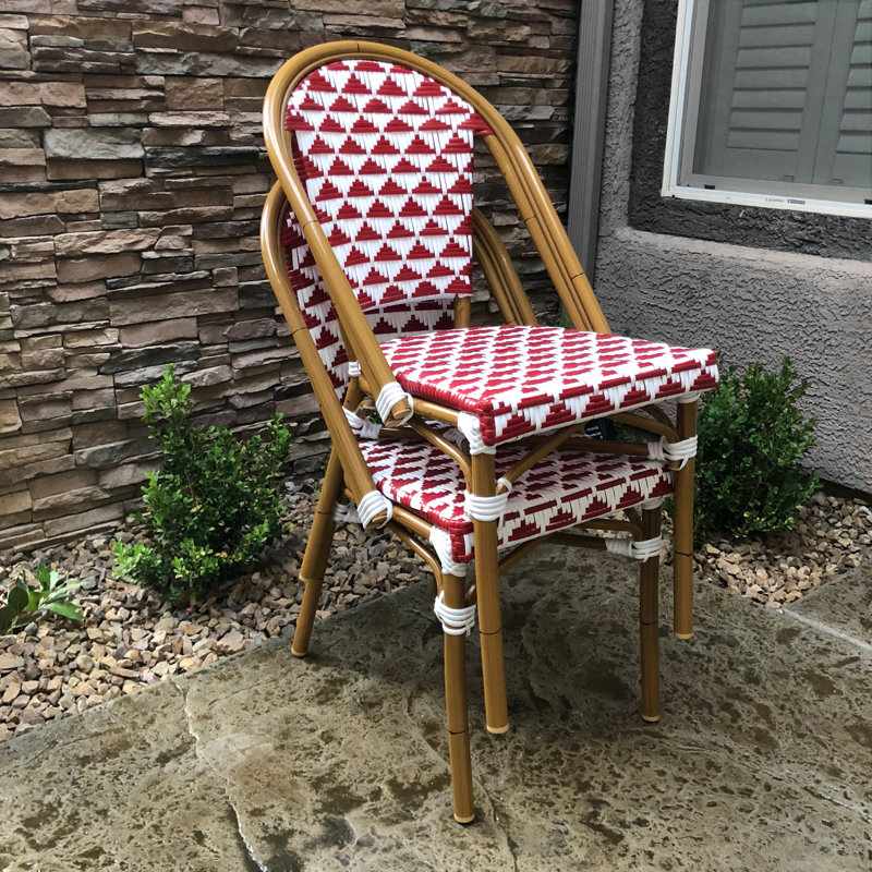 Bungalow Rose Hoelscher Stackable Patio Dining Chair & Reviews Wayfair