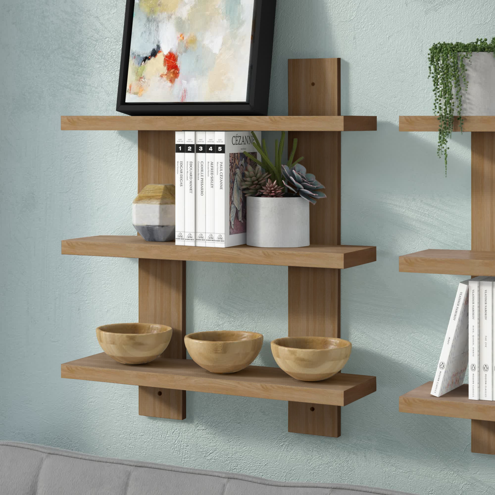 Wade Logan® 3 Piece Tiered Shelf & Reviews | Wayfair