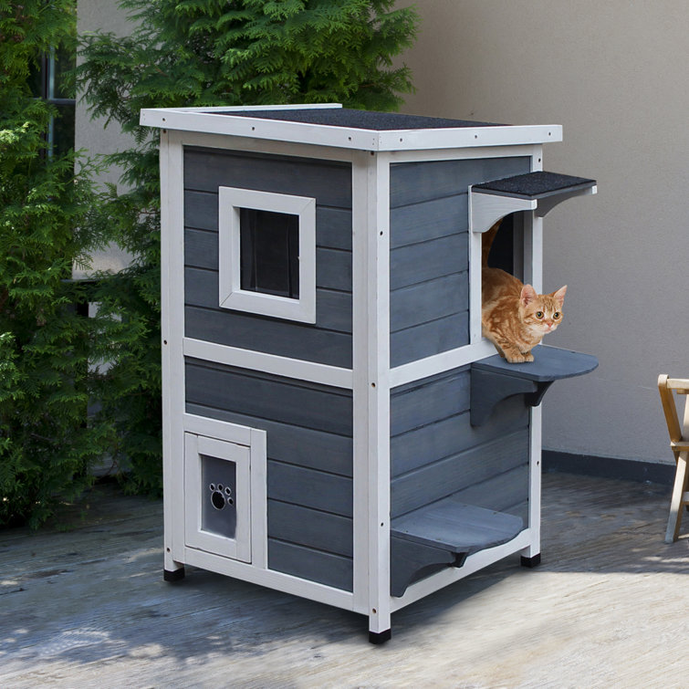 outdoor multi cat house