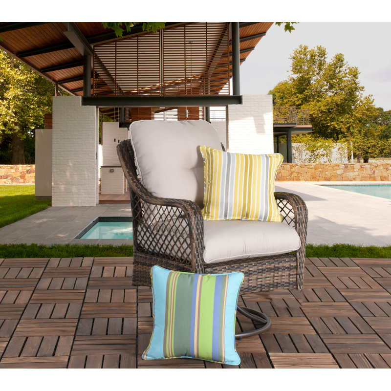 Bay Isle Home Ware Wicker Swivel Patio Chair With Cushions Wayfair Ware Wicker Swivel Patio Chair With Cushions