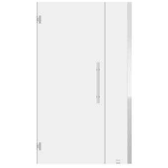 Glass Warehouse 48 X 78 Hinged Frameless Shower Door Reviews Wayfair