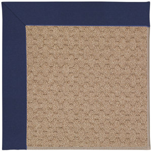 Zoe Grassy Mountain Machine Tufted Navy/Brown Indoor/Outdoor Area Rug
