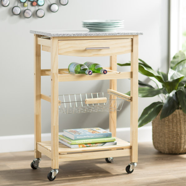 Wood And Metal Kitchen Cart Wayfair