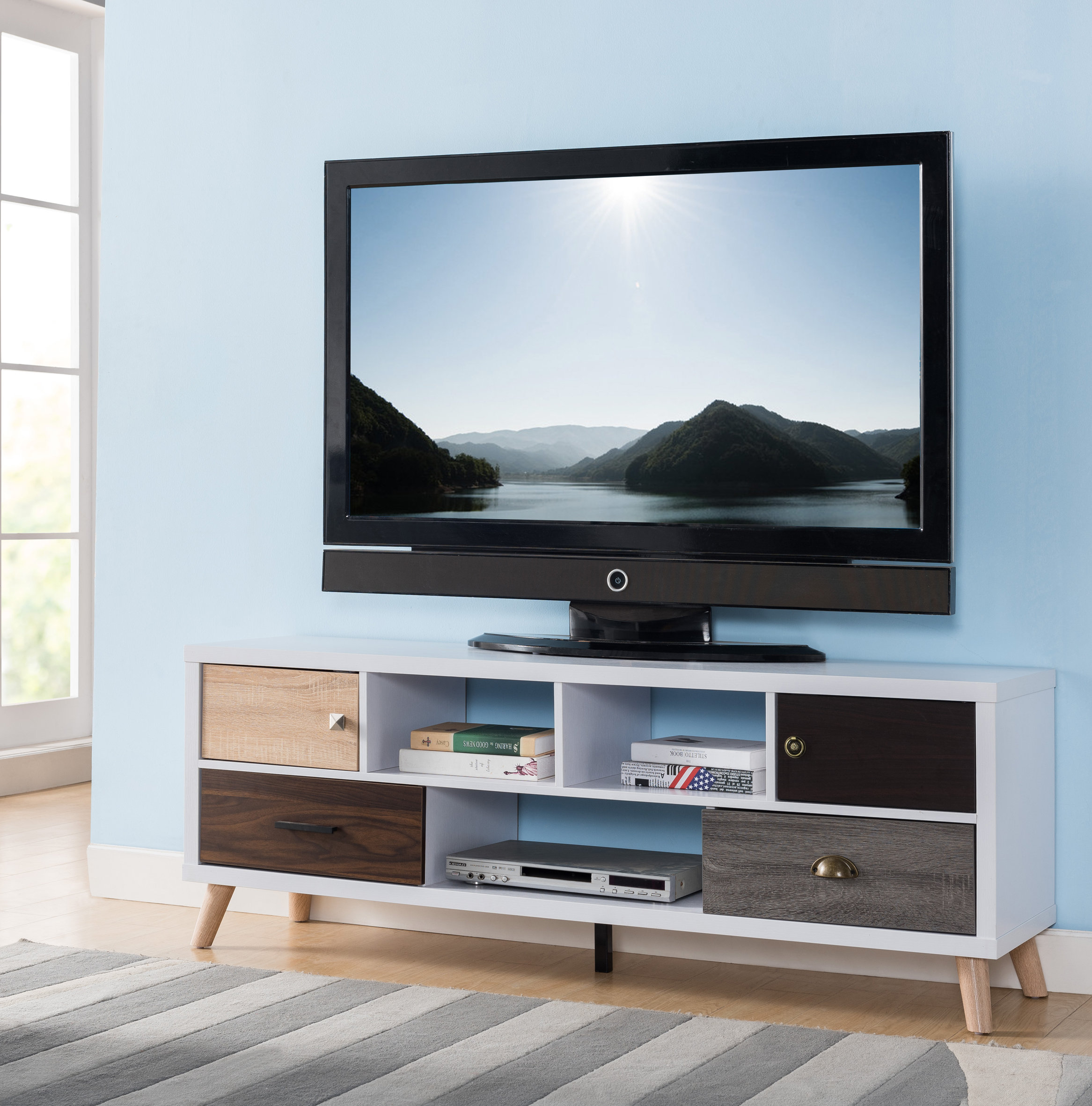 George Oliver Cardoza Tv Stand For Tvs Up To 65 Reviews Wayfair