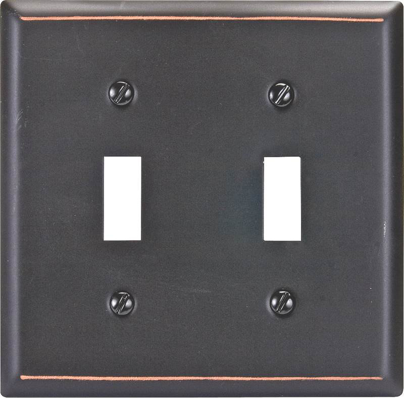 2-Gang Toggle Light Switch Wall Plate