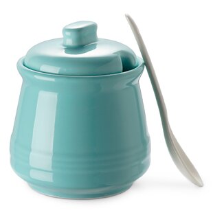 Ceramic Colorful Creamer Jar and Sugar Bowl with Lid,Coffee Serving Set 