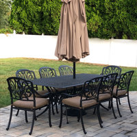 lebanon 7 piece dining set with cushions