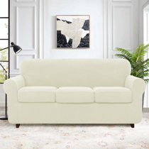 NEW P&A Marketing Inc Furniture Protector Cover Sofa 75"* 110" Ivory/Tan 