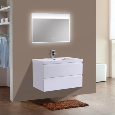 Floating Amp Wall Mounted Bathroom Vanities You Ll Love