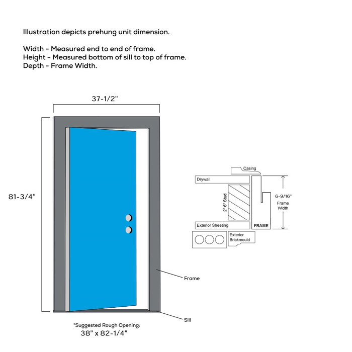Grace Painted Both Sides The Same 1 4 Lite Sunburst 4 Panel Fiberglass Prehung Front Entry Door On 6 9 16 Frame
