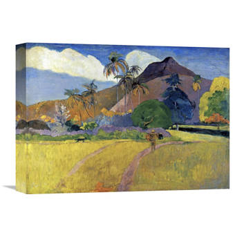 Global Gallery Tahitian Landscape With A Mountain By Paul