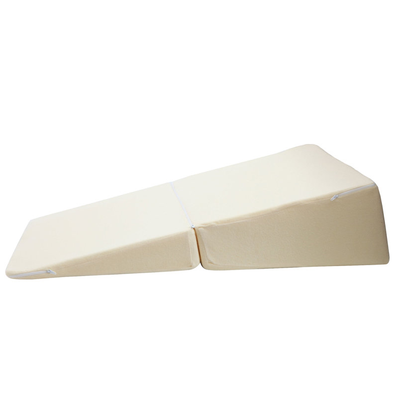 Lavish Home Walton Natural Pedic Folding Wedge Memory Foam