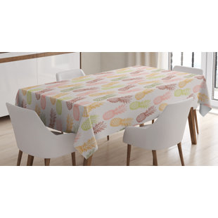 Ambesonne Pinele Tablecloth Pineles In Various Angles Exotic Natural Fruit Themed Vintage Sketch Pattern Rectangular Table Cover For Dining Ambesonne Pinele Tablecloth Pineles In Various Angles Exotic Natural Fruit Themed Vintage Sketch Pattern Rectangular Table Cover For Dining