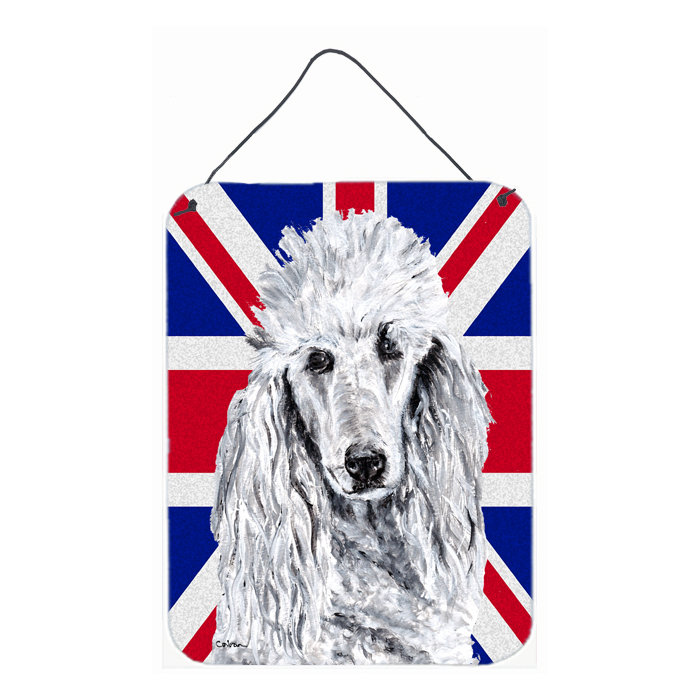 Caroline S Treasures White Standard Poodle With English Union Jack