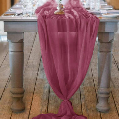 Wedding Party and Daily Home Decorations Baby Showers Tulle Table Skirt L108H30 Table Decorations for Rectangle or Round Tables for Birthday Party 