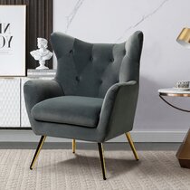 wayfair gray accent chairs