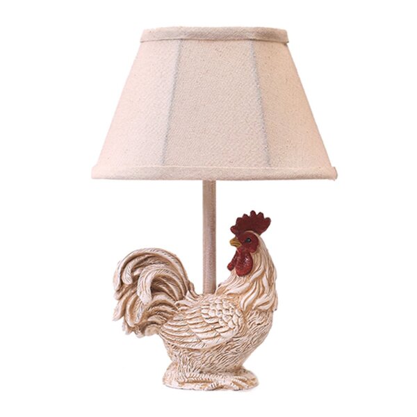 small rooster lamp